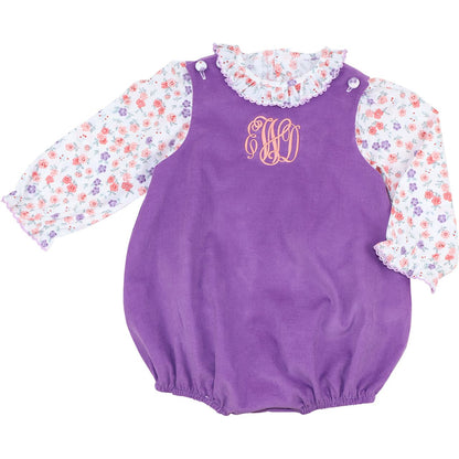 Lavender Floral Corduroy Bubble Set