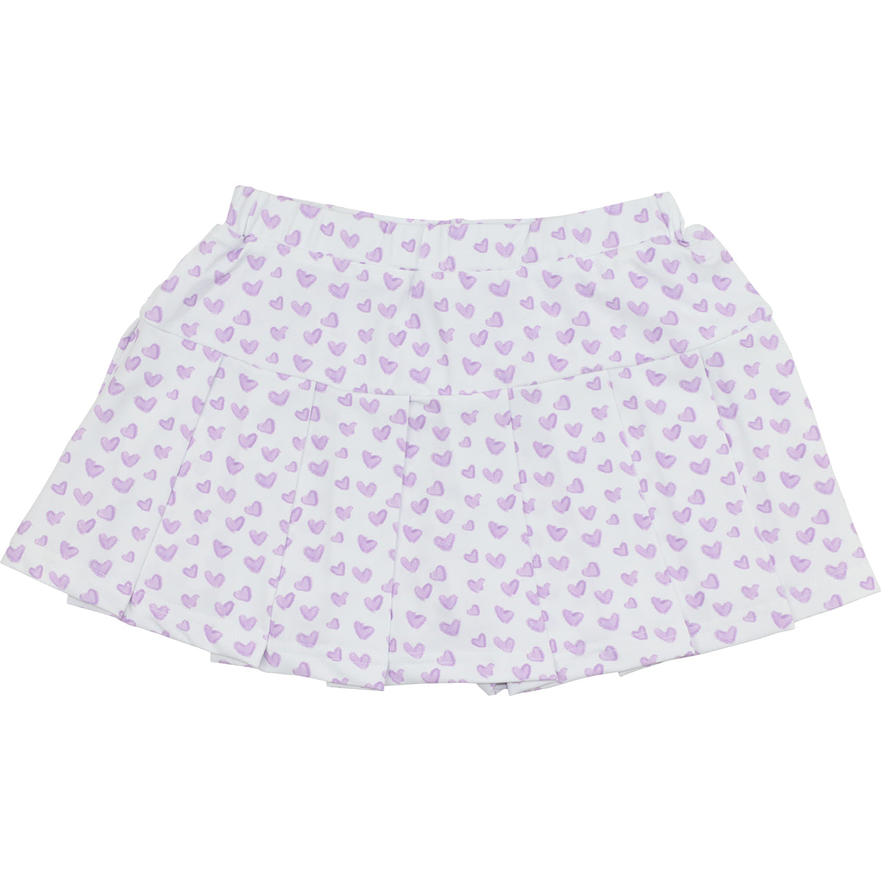 Lavender Heart Tennis Skirt1