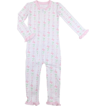 Love For The Hill Country Knit Zipper Pajamas Front