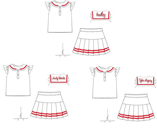 White Knit Sailor Set
