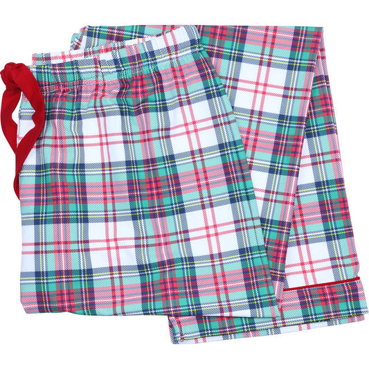 Men's Christmas Plaid Knit Pajama Pants