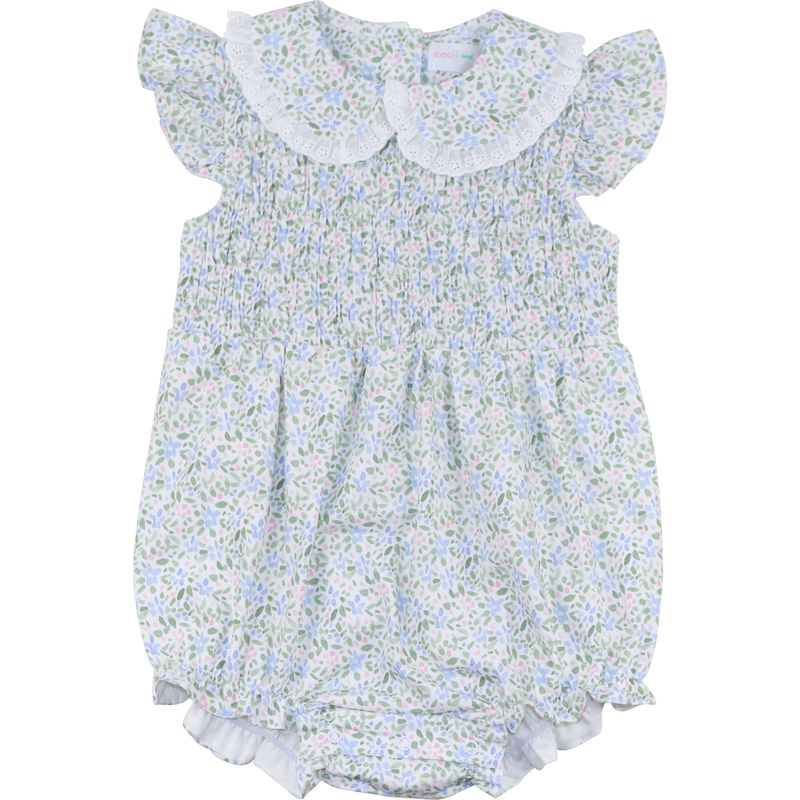 Mini Floral Smocked Bubble