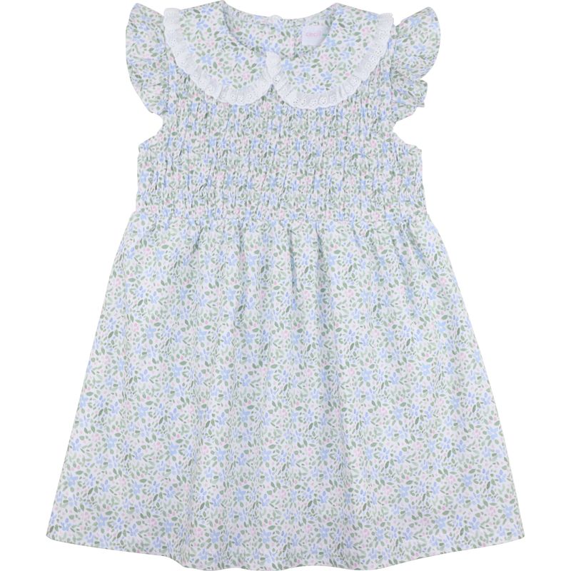Mini Floral Smocked Dress