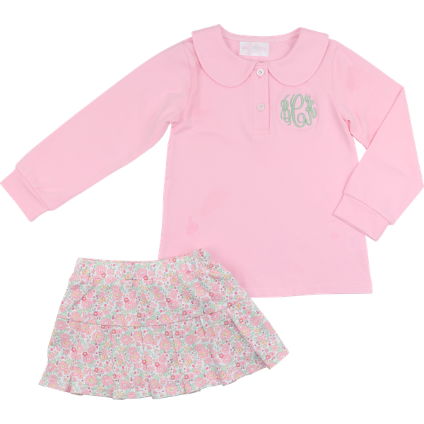 Mint And Pink Floral Tennis Set