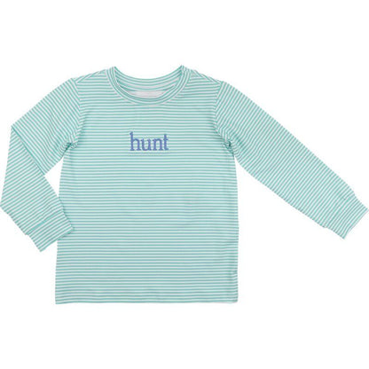 Mint Knit Mini Stripe Shirt