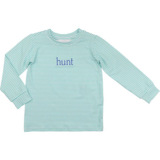 Mint Knit Mini Stripe Shirt