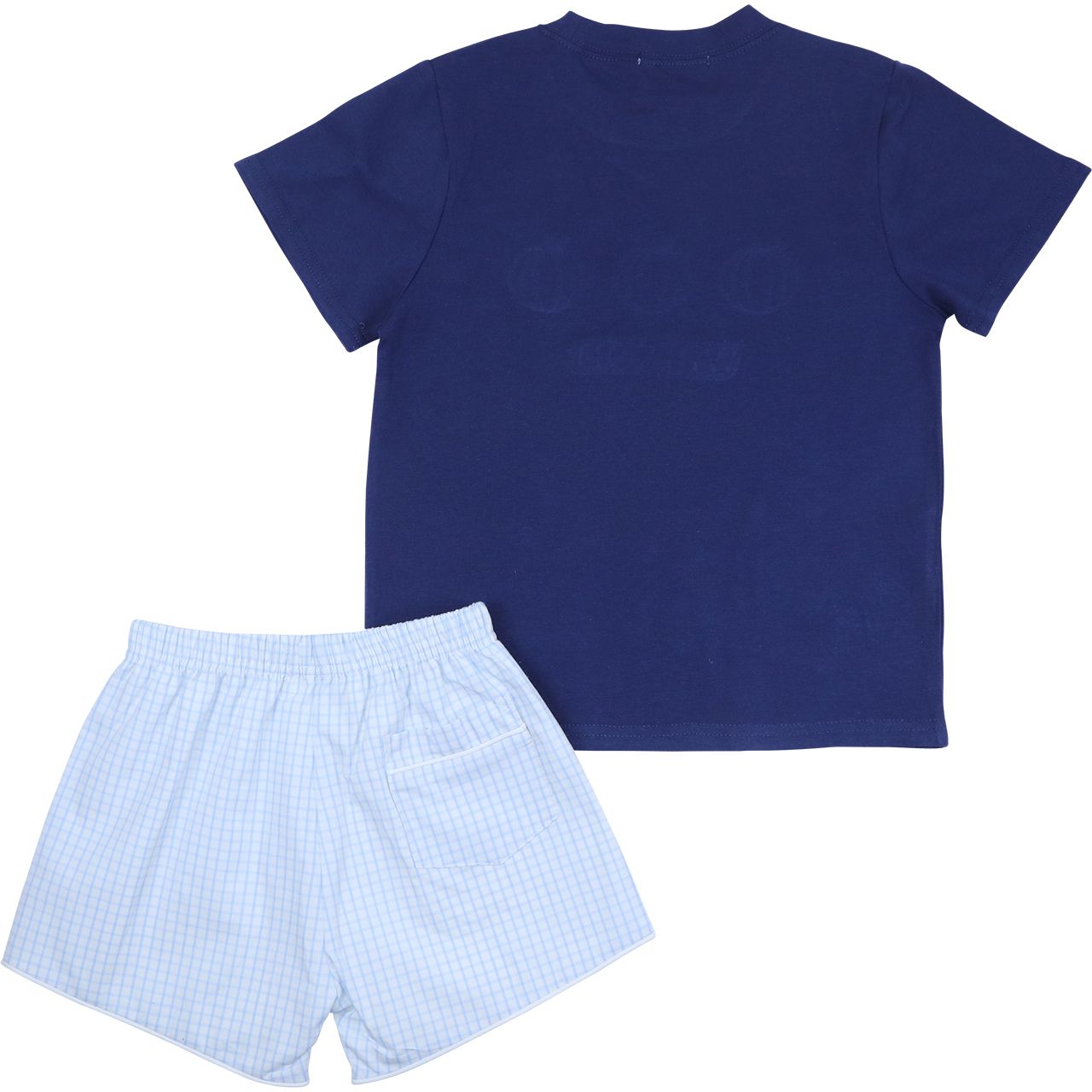Navy Applique Pumpkins Short Set
