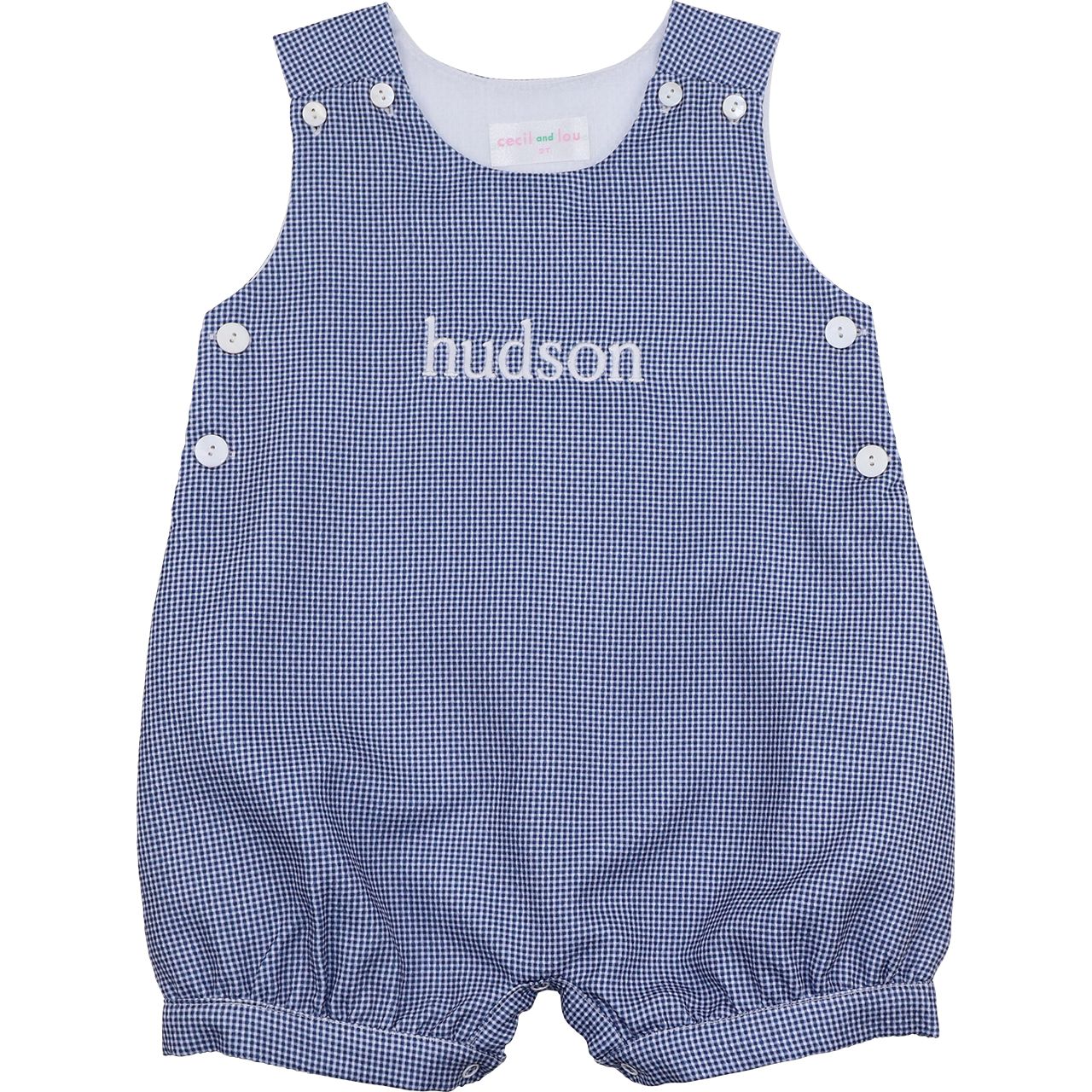 Navy Gingham Jon Jon