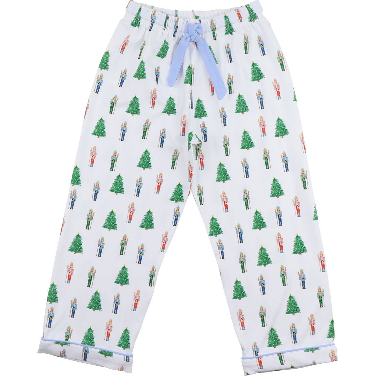 Nutcracker And Christmas Tree Print Knit Pajama Pants