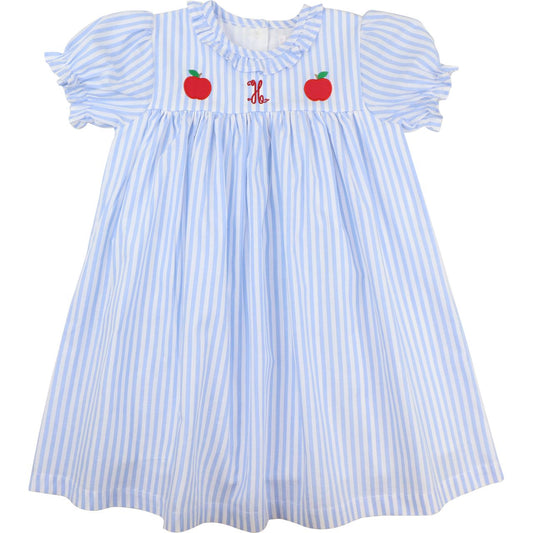 Blue Striped Apple Dress