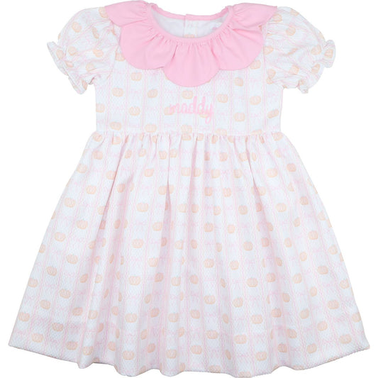 Pink Bow And Pumpkin Dress