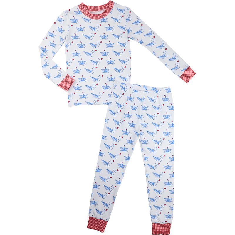 Paper Airplane Valentine Knit Pajamas