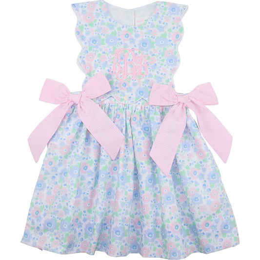 Pastel Floral Bow Dress