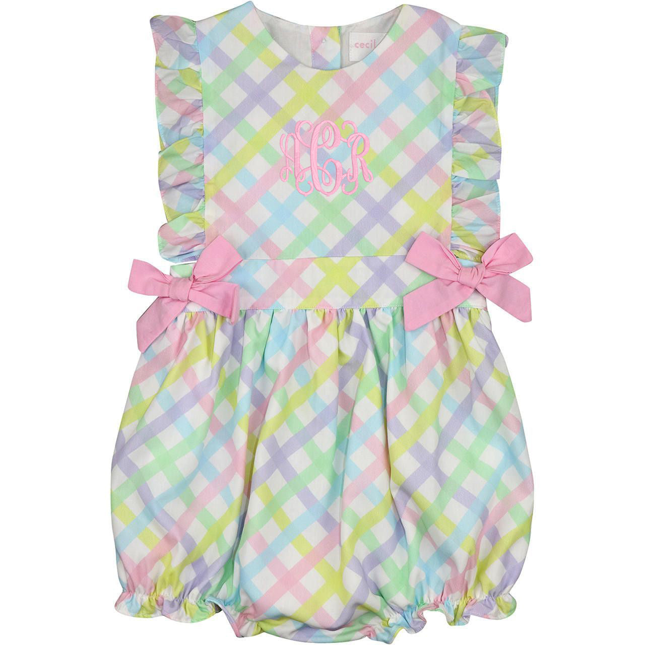 Pastel Plaid Bow Bubble1