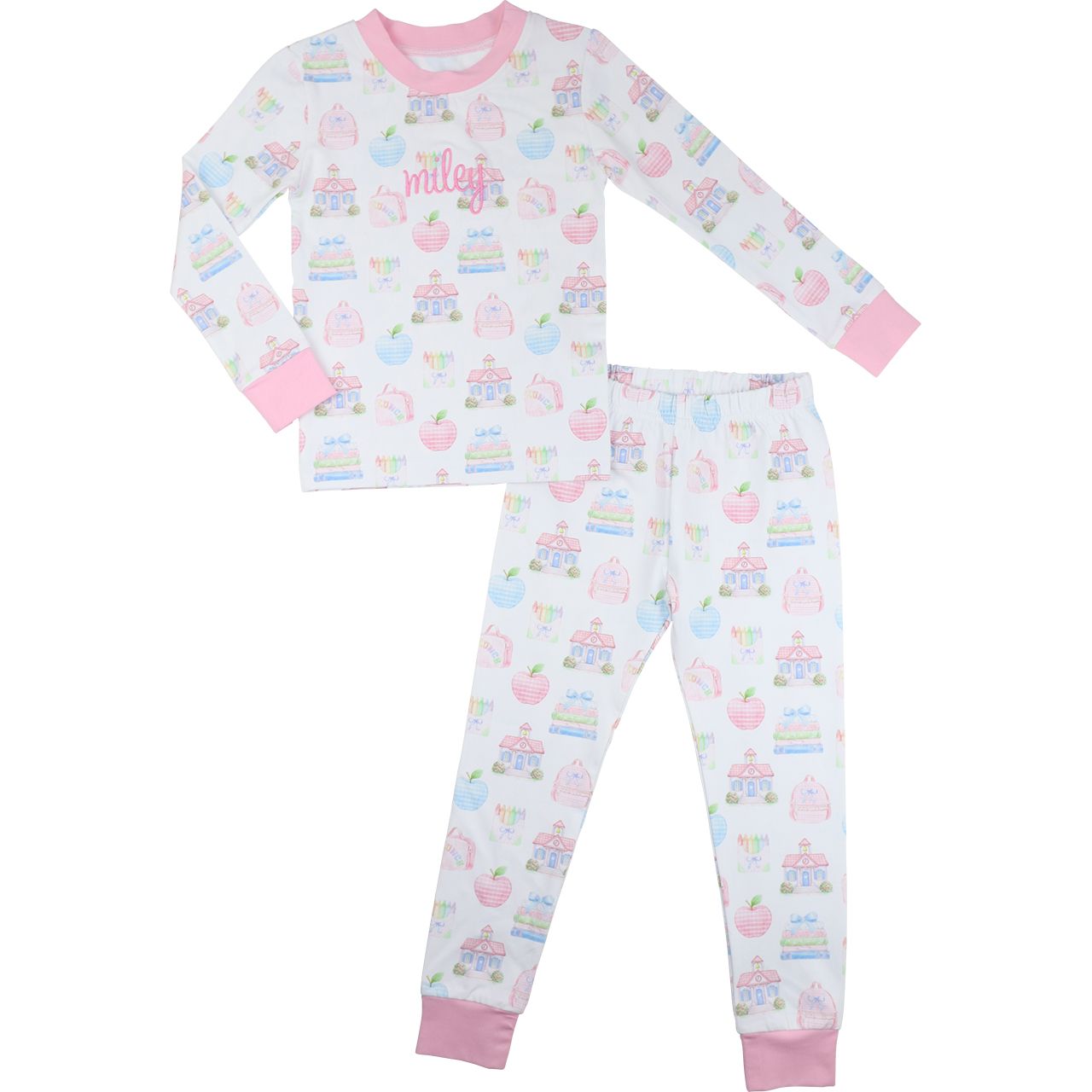 Pastel School House Knit Pajamas