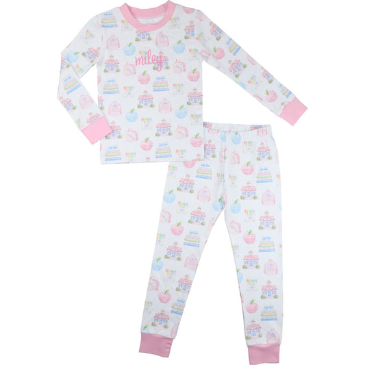 Pastel School House Knit Pajamas