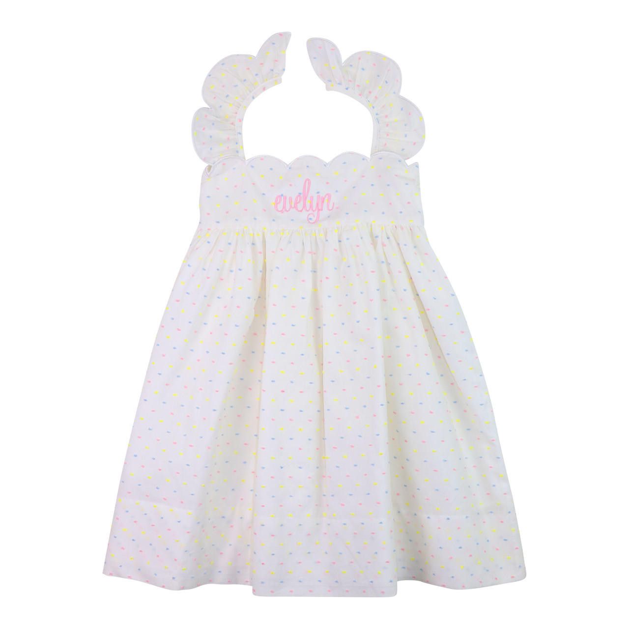 Pastel Swiss Dot Dress