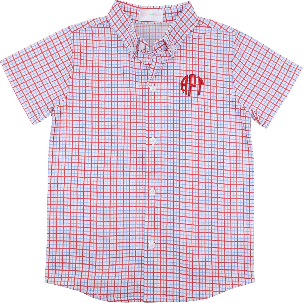 Patriotic Seersucker Button Down Shirt