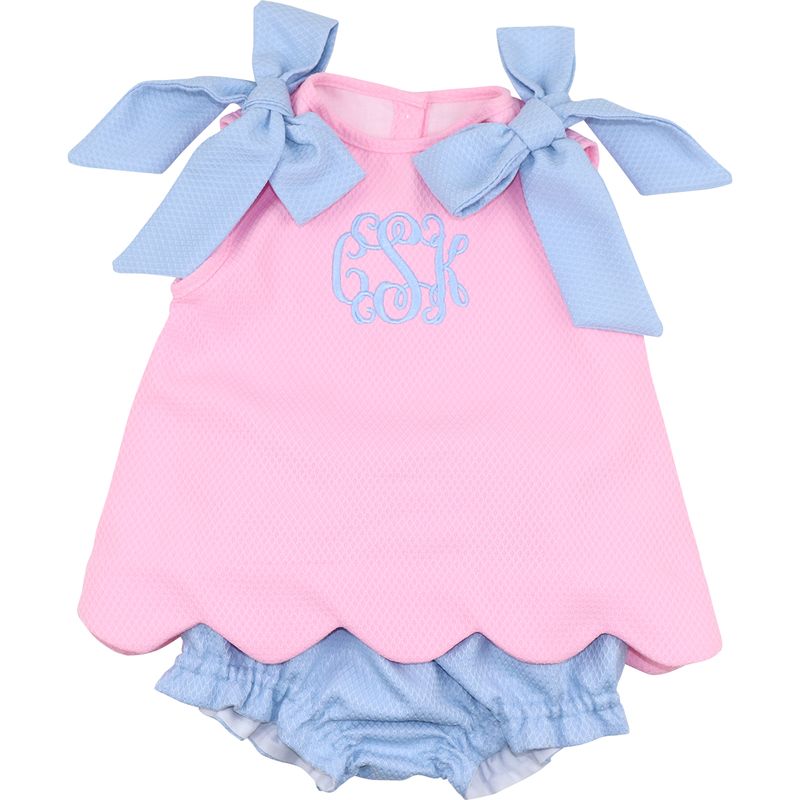 Pink And Blue Honeycomb Diaper Set