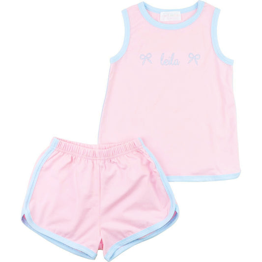 Pink And Blue Knit Play Set