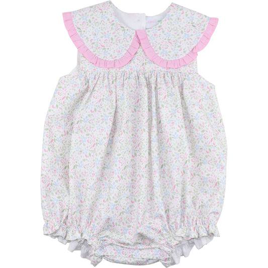 Pink And Green Floral Bubble