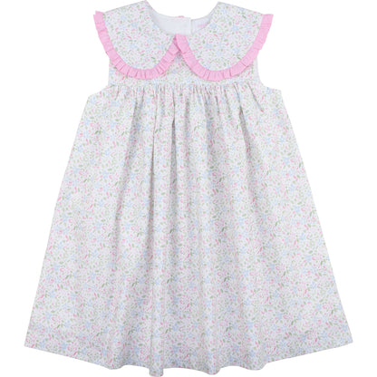 Pink And Green Floral Dress