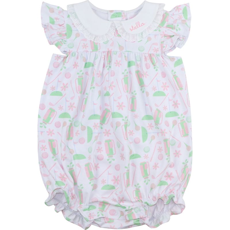 Pink And Green Golf Knit Bubble