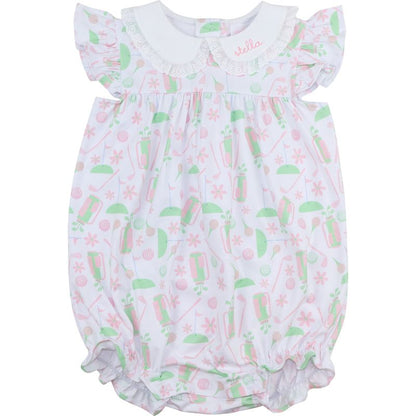 Pink And Green Golf Knit Bubble