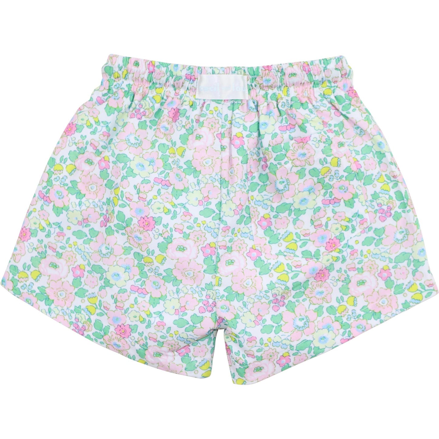 Pink And Green Liberty Swim Trunks
