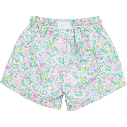 Pink And Green Liberty Swim Trunks
