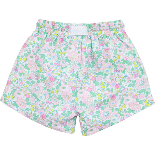 Pink And Green Liberty Swim Trunks