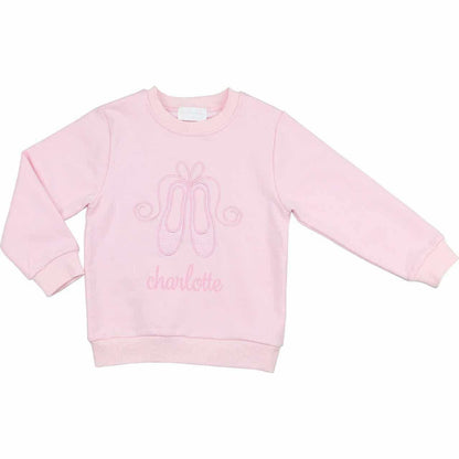 Pink Applique Ballet Sweatshirt