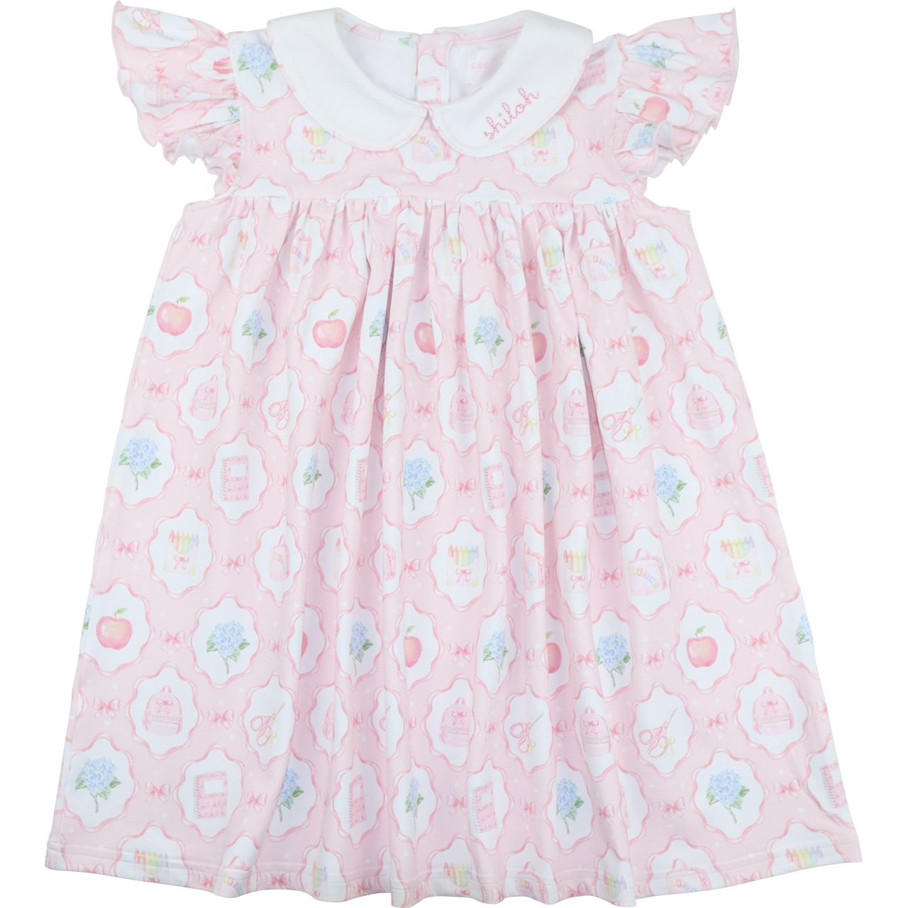 Pink Back To School Knit Dress