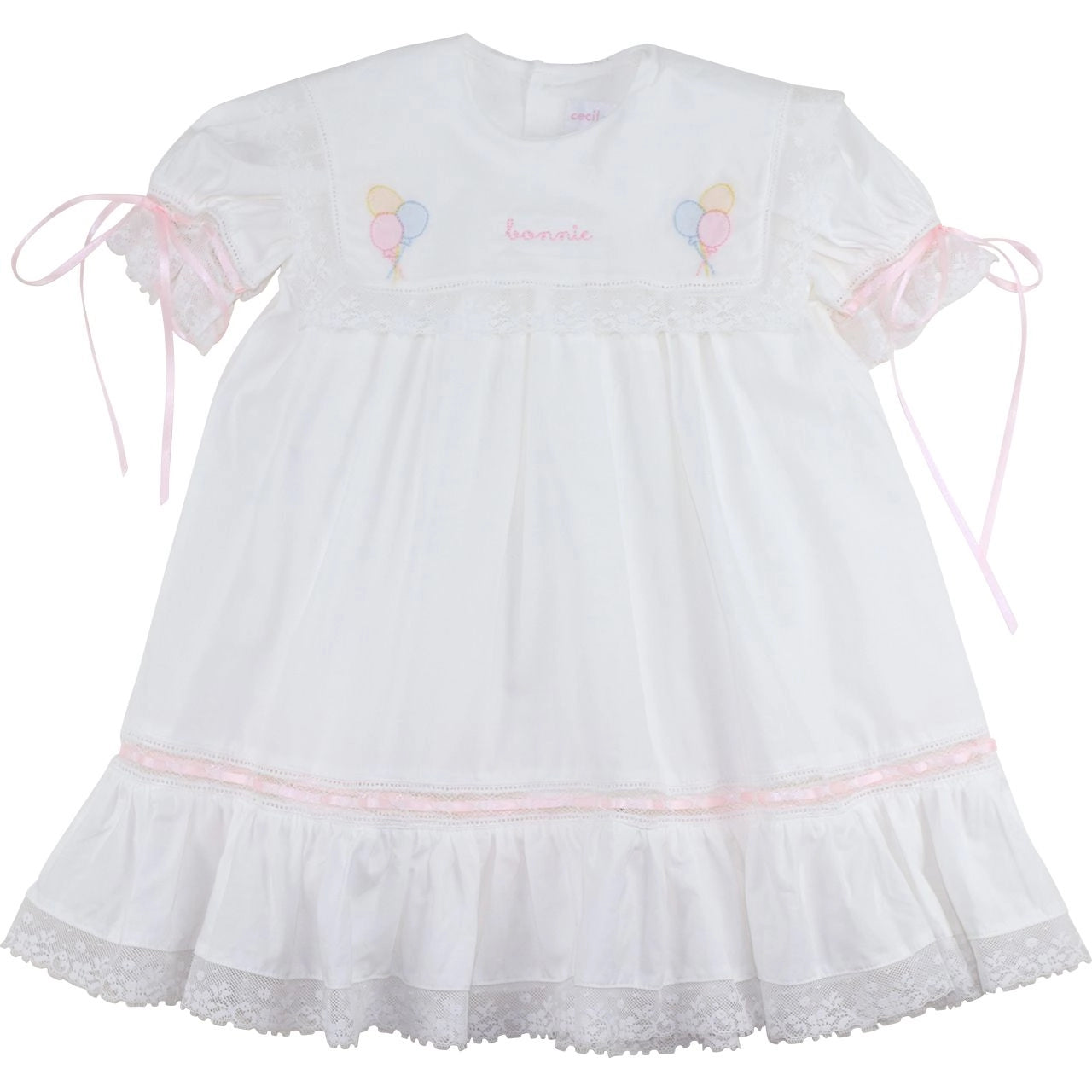 Pink Birthday Balloon Heirloom Dress