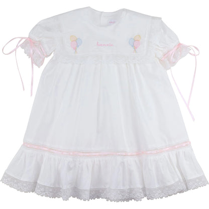Pink Birthday Balloon Heirloom Dress