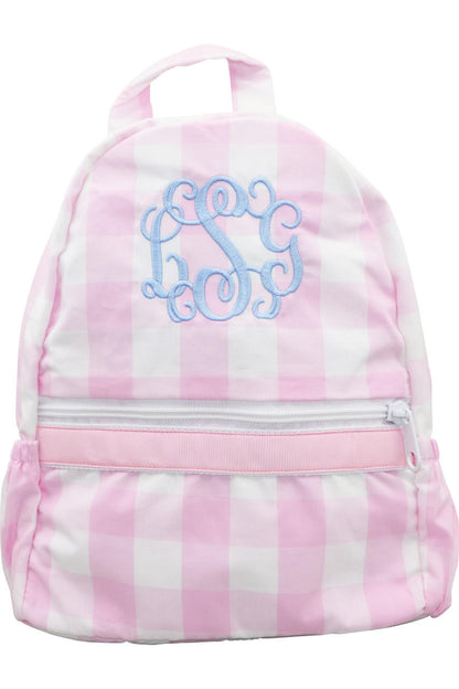 Pink Check Backpack