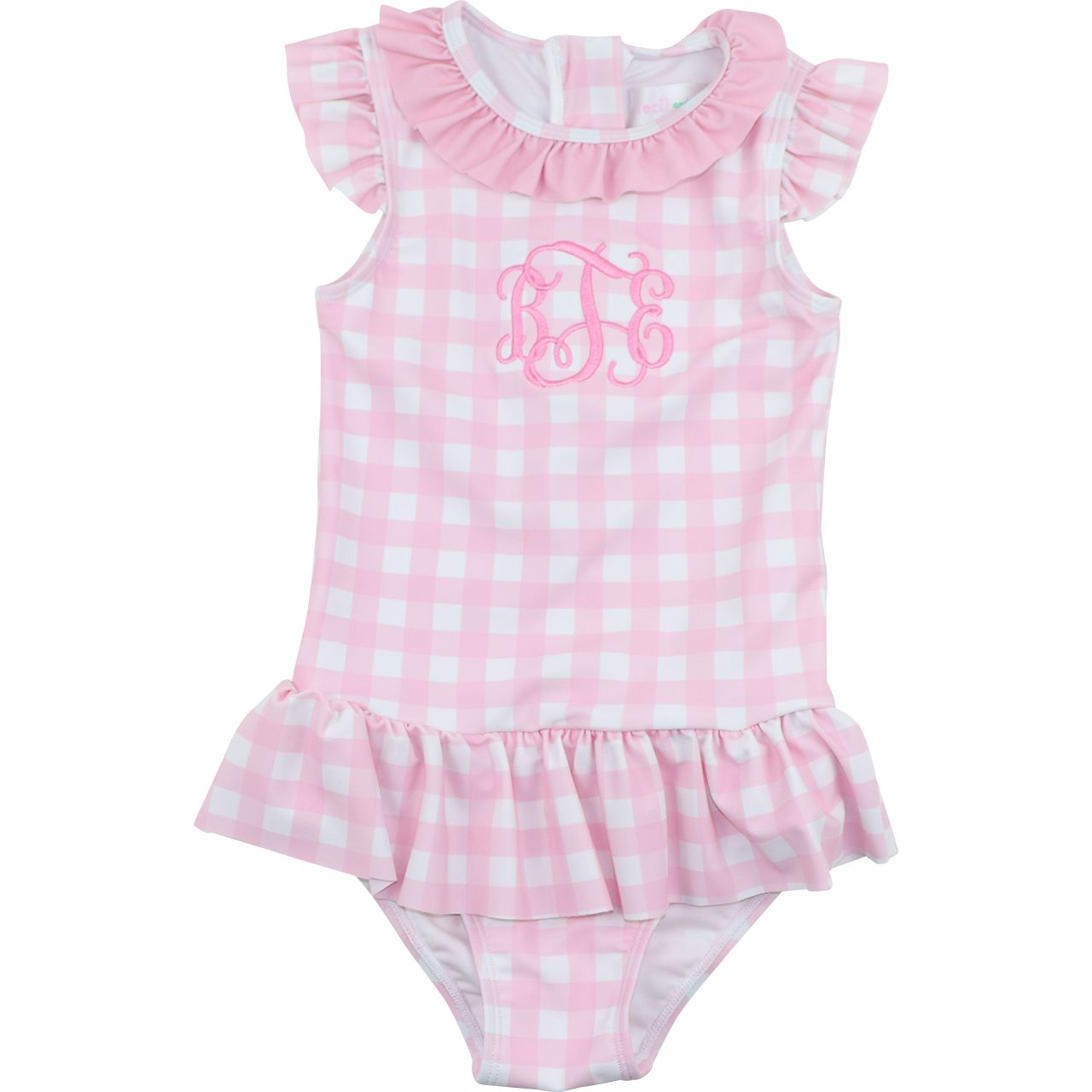 Pink Check Swimsuit