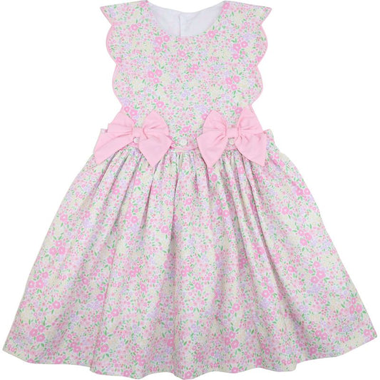 Pink Floral Bow Dress