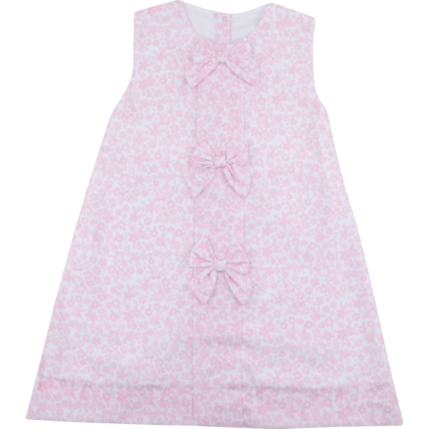 Pink Floral Bow Dress