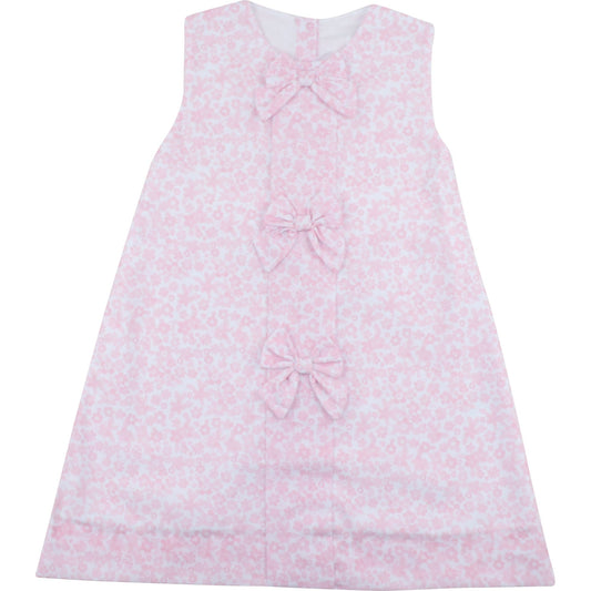 Pink Floral Bow Dress