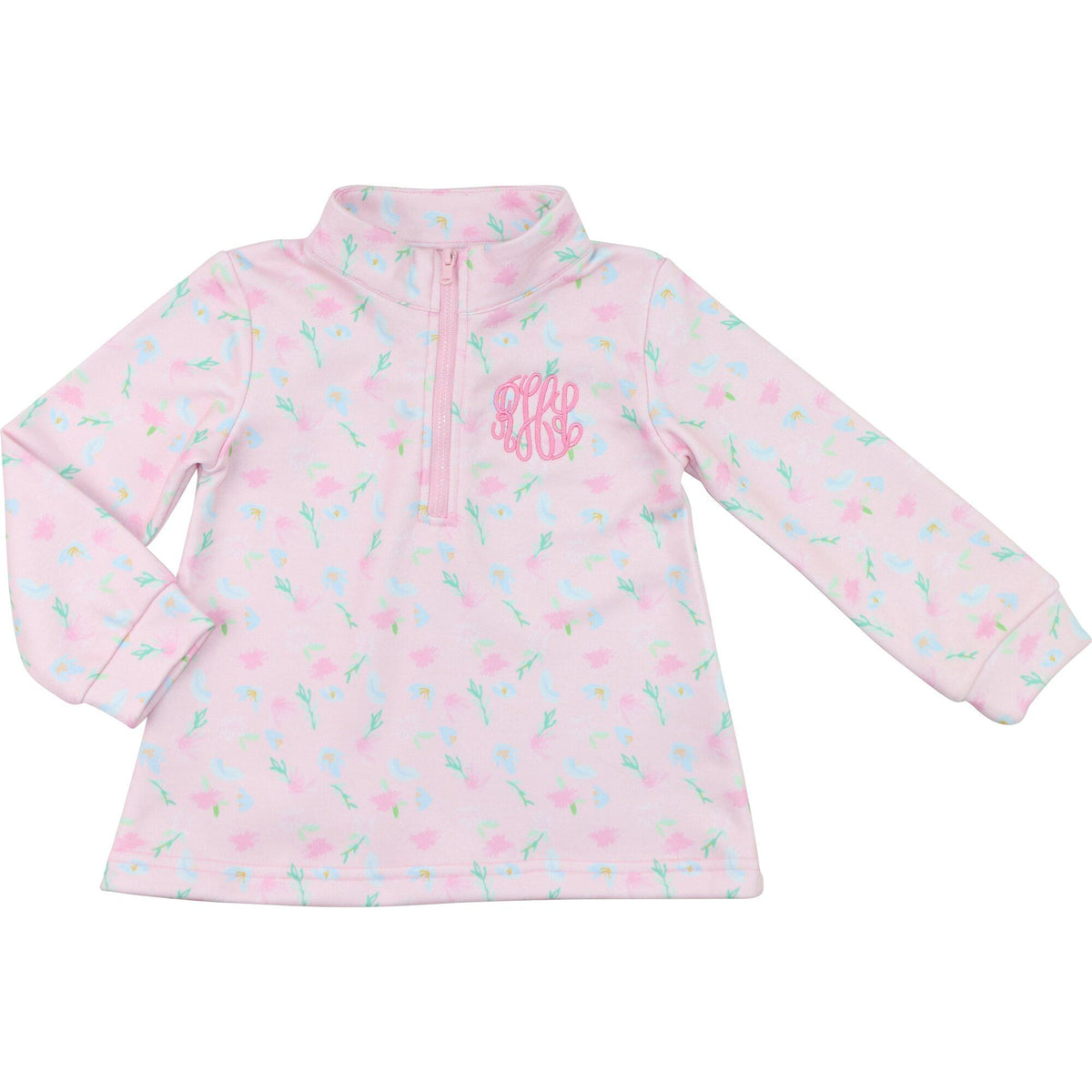 Cecil & Lou girls' Pink Floral Pullover with delicate pink floral print