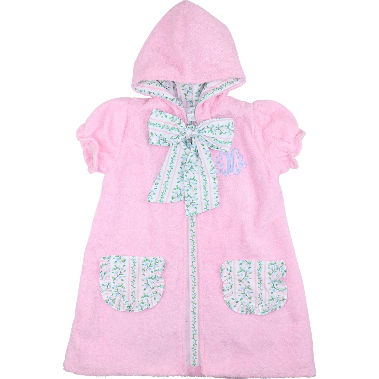 Pink Floral Vines Coverup