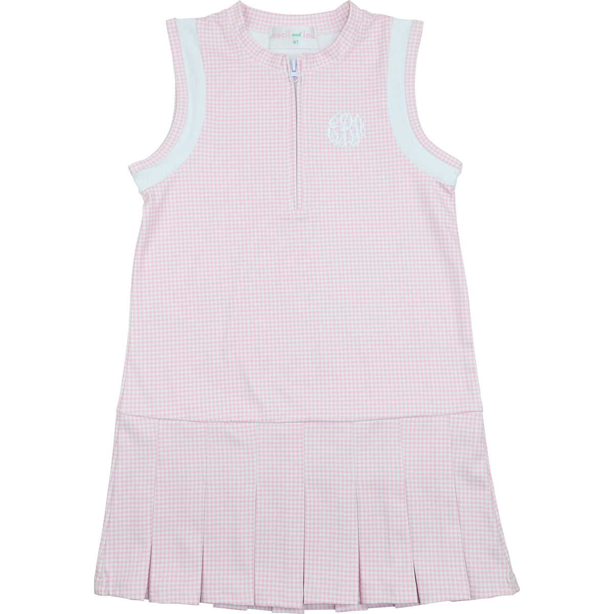pink gingham tennis dress Fresh Pace Bubblegum Pink Gingham Dress S
