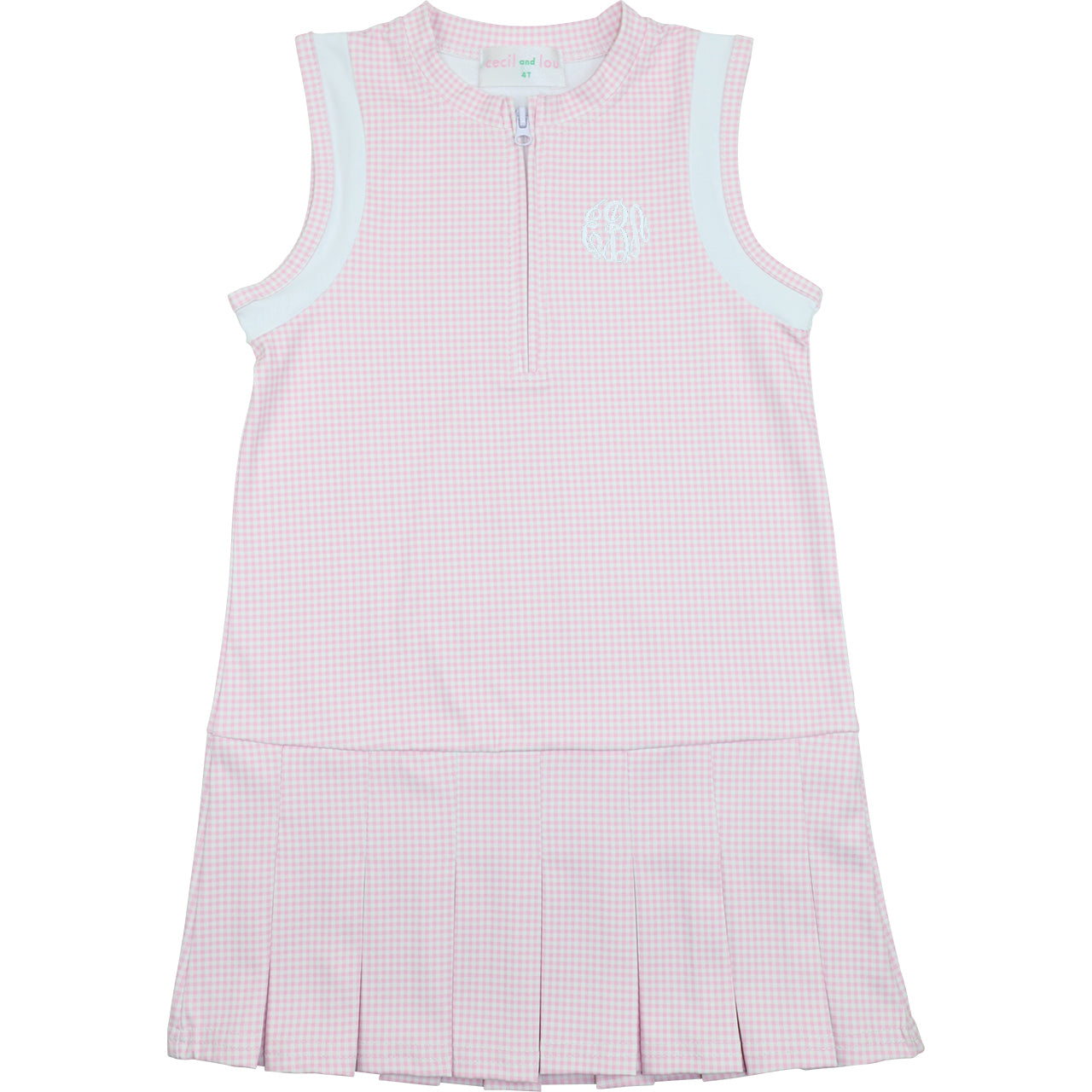 Pink Gingham Tennis Dress (Shorts Included)3