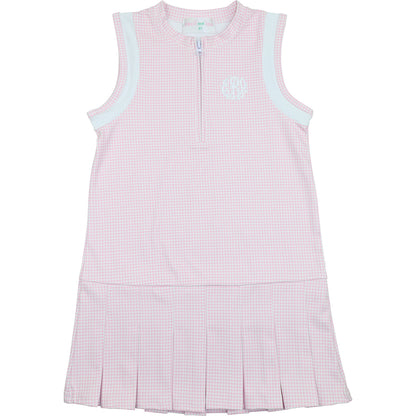 Pink Gingham Tennis Dress (Shorts Included)3