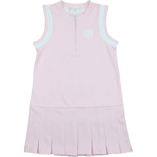 Pink Gingham Tennis Dress (Shorts Included)3