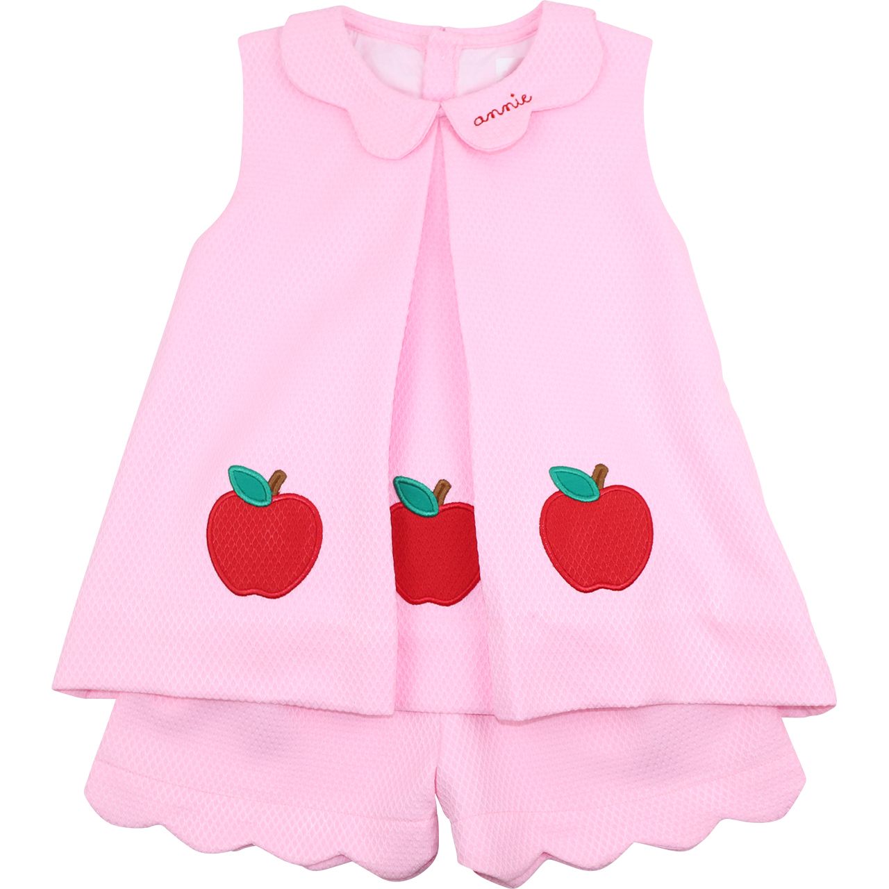 Pink Honeycomb Apple Short Set