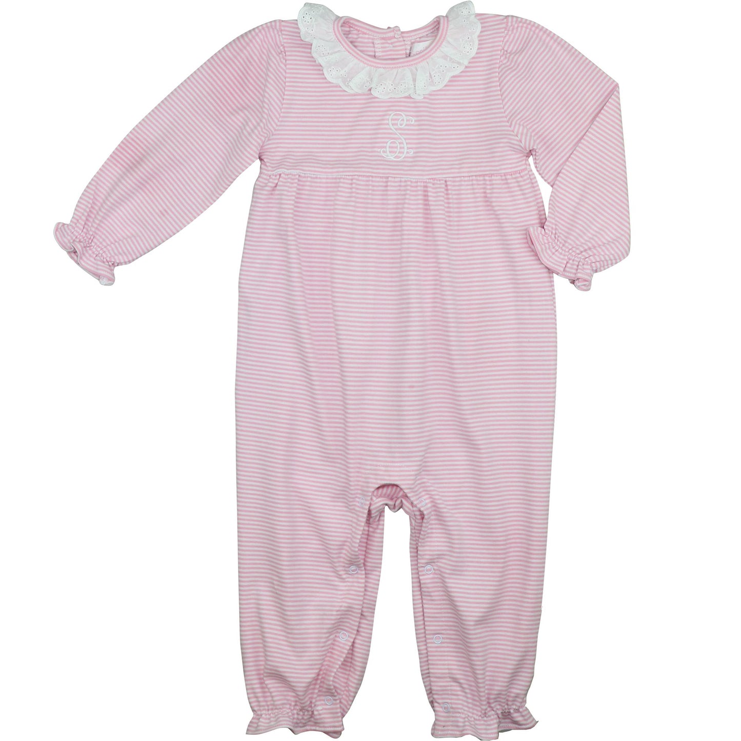 Pink Knit Stripe Long Bubble