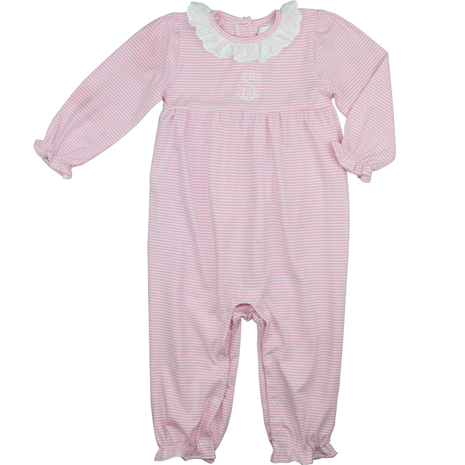 Pink Knit Stripe Long Bubble
