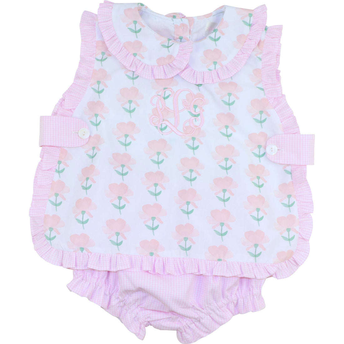 Pink Poppy Ruffle Diaper Set - Cecil & Lou